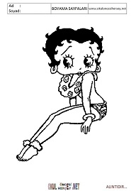 betty-boop boyama sayfaları